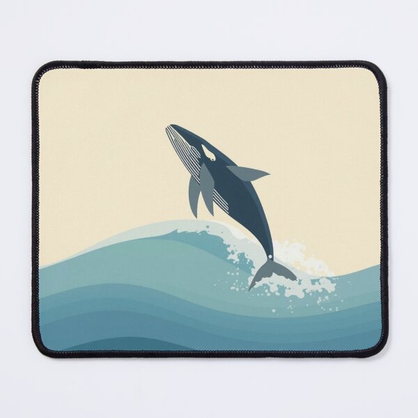 Item preview, Majestic Whale Breach Minimalist Geometric Papercraft Aesthetic designed and sold by TheAkyolStudio.