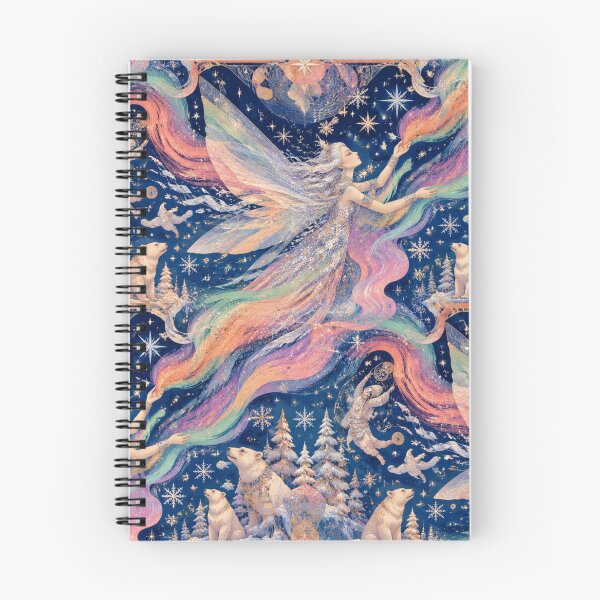 Item preview, The Aurora Fairy Seamless Pattern - Northern Lights Goddess, Art Nouveau Arctic Fantasy, Polar Bear Magic, Celestial Winter Repeat, Ethereal Borealis Dance, Fairycore Snow designed and sold by Natalia-Vlad.