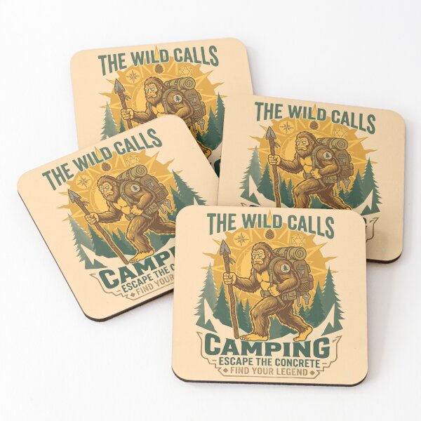 Item preview, The Wild Calls Bigfoot Camping Explorer Sasquatch Hiking Graphic designed and sold by BLUESKY11a.