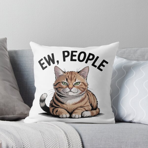 Item preview, Ew People Funny Cat Shirt | Introvert Cat Lover Design designed and sold by Cool-cat-art.