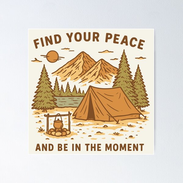 Item preview, Find Your Peace and Be in the Moment designed and sold by Craigonart.