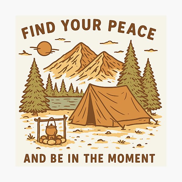 Item preview, Find Your Peace and Be in the Moment designed and sold by Craigonart.
