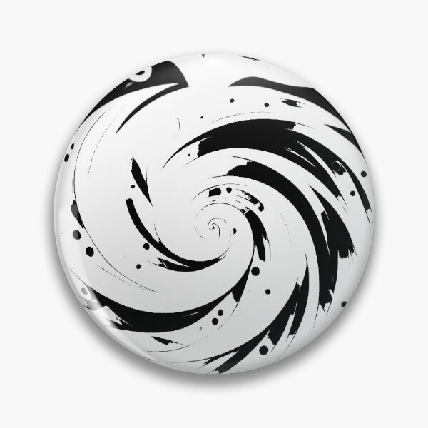Item preview, Stylized black and white fruit with a swirl (negative ver) designed and sold by Moonshroomarts.