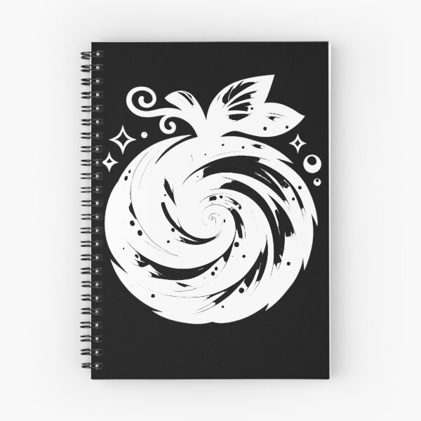 Item preview, Stylized black and white fruit with a swirl (negative ver) designed and sold by Moonshroomarts.