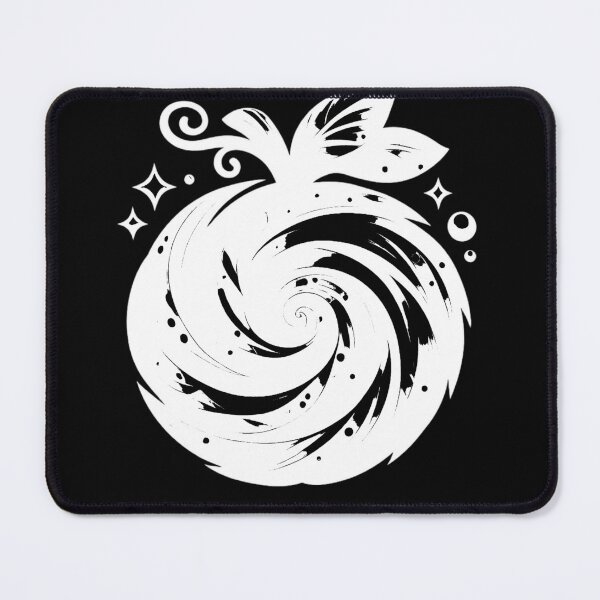 Item preview, Stylized black and white fruit with a swirl (negative ver) designed and sold by Moonshroomarts.