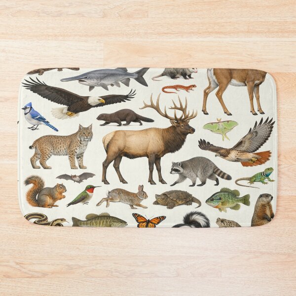 Item preview, Animals of Missouri Retro Style Identification Chart designed and sold by kakarikihill.