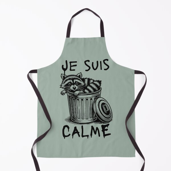 Item preview, Je suis calme raccoon designed and sold by InkRiot Studios.