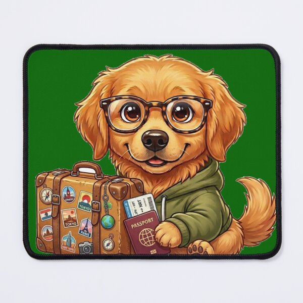 Item preview, Travel Dog – Cute Golden Retriever Adventure Traveler Gift for Dog Lovers designed and sold by Wild Horizon Studio.
