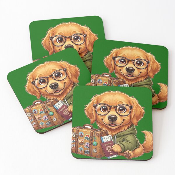 Item preview, Travel Dog – Cute Golden Retriever Adventure Traveler Gift for Dog Lovers designed and sold by Wild Horizon Studio.