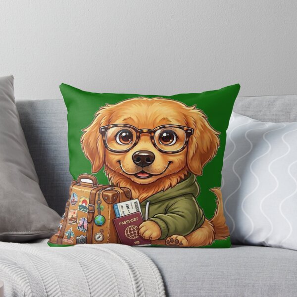 Item preview, Travel Dog – Cute Golden Retriever Adventure Traveler Gift for Dog Lovers designed and sold by Wild Horizon Studio.