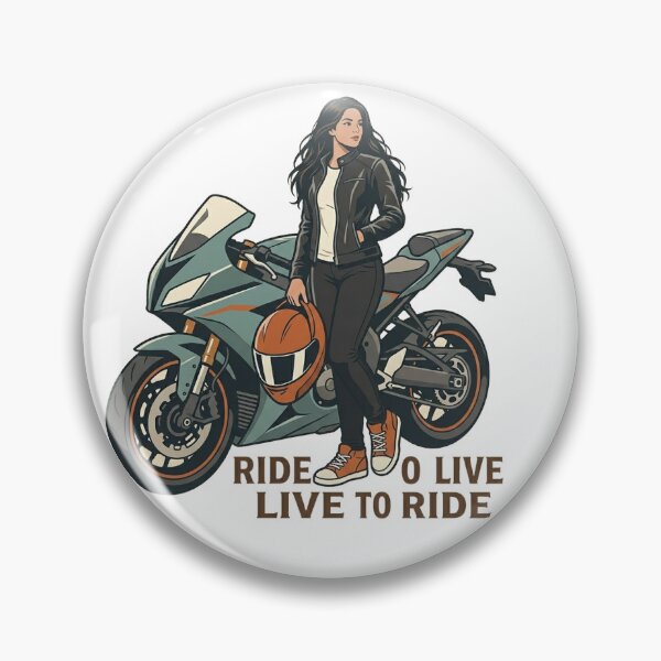 Item preview, Ride to Live, Live to Ride – Biker Girl Edition designed and sold by AVStudioS&S.