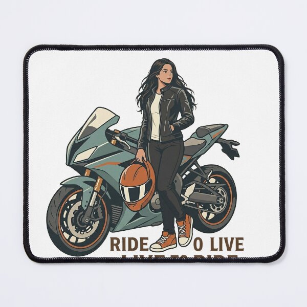 Item preview, Ride to Live, Live to Ride – Biker Girl Edition designed and sold by AVStudioS&S.