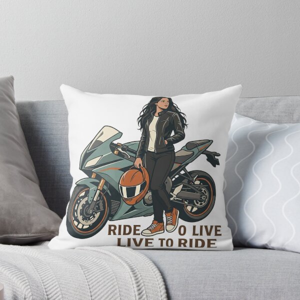 Item preview, Ride to Live, Live to Ride – Biker Girl Edition designed and sold by AVStudioS&S.