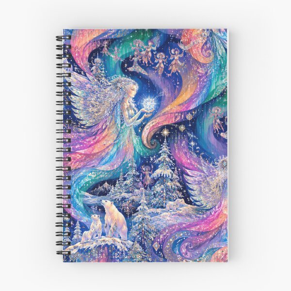 Item preview, The Aurora Fairy Seamless Pattern - Northern Lights Goddess, Art Nouveau Arctic Fantasy, Polar Bear Magic, Celestial Winter Repeat, Ethereal Borealis Dance, Fairycore Snow designed and sold by Natalia-Vlad.