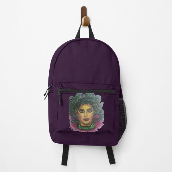Item preview, Medusa and braids of snakes pastel portrait dark art designed and sold by Shukasya-Arts.