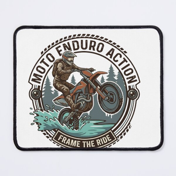 Item preview, Motorcycle Enduro Action – Frame the Ride designed and sold by AVStudioS&S.