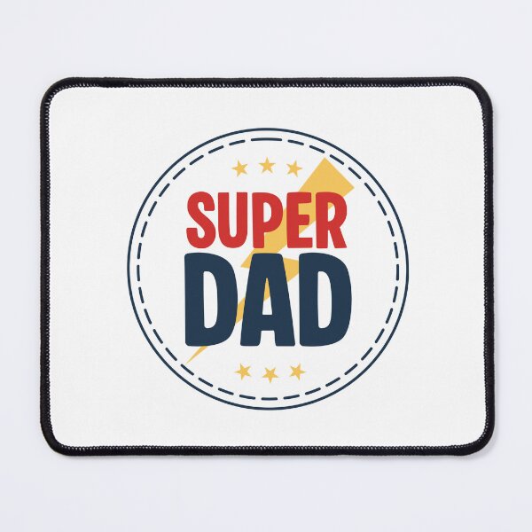 Item preview, Super Dad Circular Design with Stars & Lightning Bolt designed and sold by jeweleddesigns.