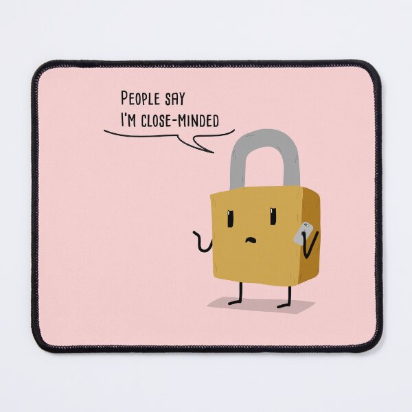 Item preview, Closed Mind Funny Cartoon designed and sold by AbanicoRD.