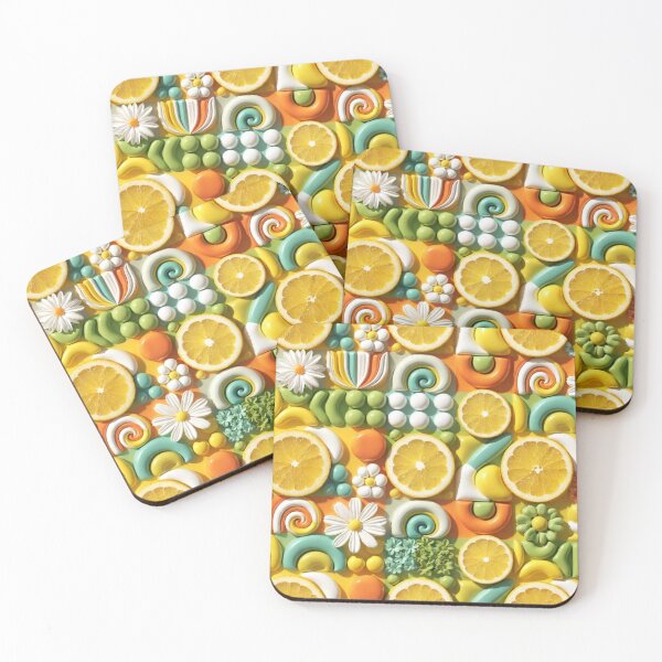 Item preview, Colorful Citrus Swirl Fruit Pattern designed and sold by IntelliMindDesigns.