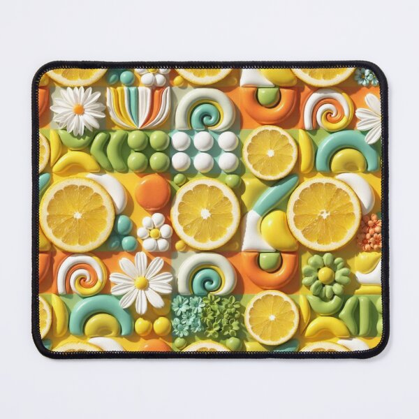 Item preview, Colorful Citrus Swirl Fruit Pattern designed and sold by IntelliMindDesigns.