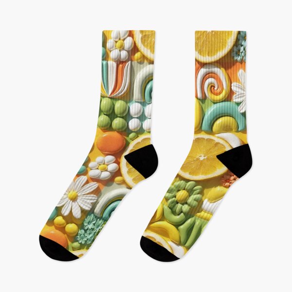 Item preview, Colorful Citrus Swirl Fruit Pattern designed and sold by IntelliMindDesigns.