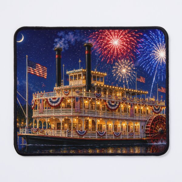 Item preview, 4th of July Riverboat designed and sold by jgvisualarts.