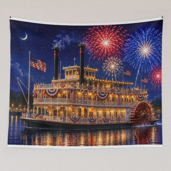 Item preview, 4th of July Riverboat designed and sold by jgvisualarts.