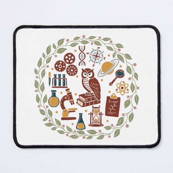 Item preview, Vintage STEM Science Wreath Art Print designed and sold by LightWhispers.