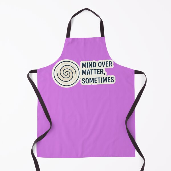 Item preview, Mind Over Matter Sometimes Funny Aesthetic Quote Sticker designed and sold by NLRartStudio.