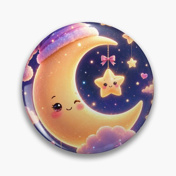 Item preview, Cute Kawaii Moon Dreams designed and sold by DaryaArtFrance.