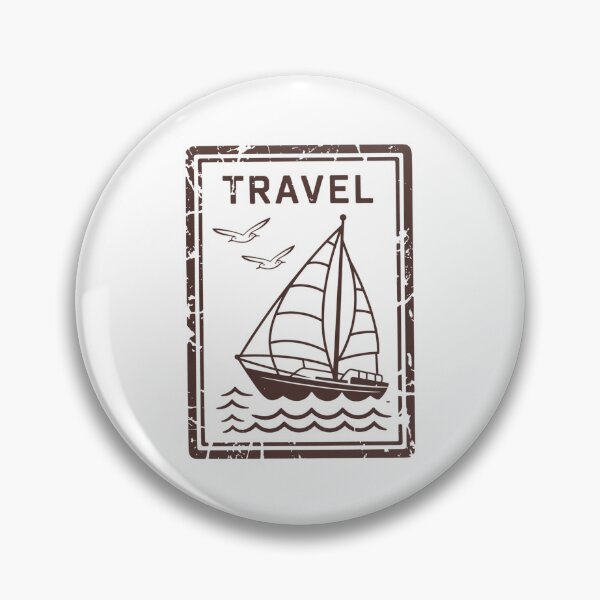 Item preview, Travel Sailboat Stamp designed and sold by Craigonart.