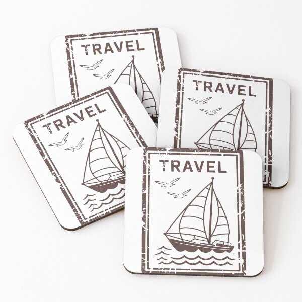 Item preview, Travel Sailboat Stamp designed and sold by Craigonart.