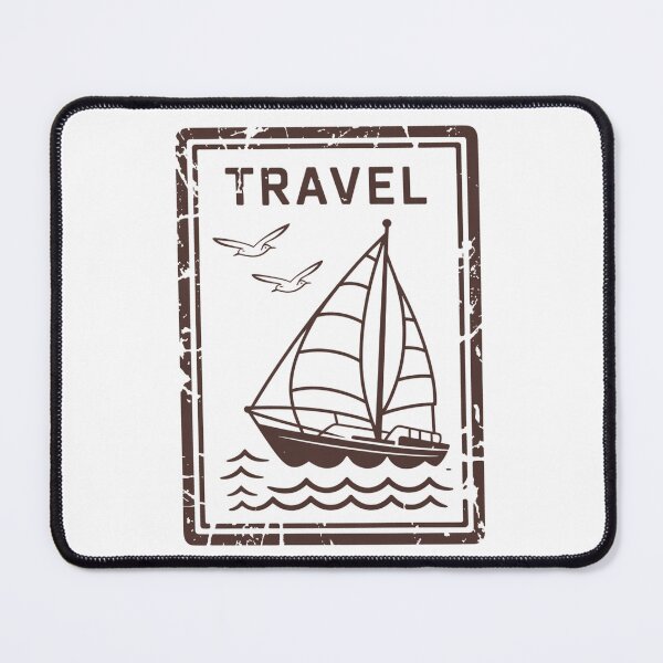 Item preview, Travel Sailboat Stamp designed and sold by Craigonart.
