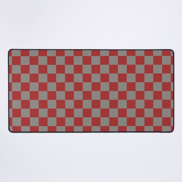 Item preview, metallic red & middle gray checkered designed and sold by Mint + Midnight.