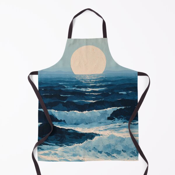 Item preview, Moonlit Ocean — Scandinavian Coastal Art designed and sold by daila70.