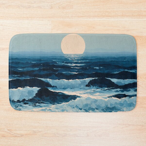 Item preview, Moonlit Ocean — Scandinavian Coastal Art designed and sold by daila70.