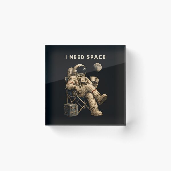 Item preview, Vintage Astronaut Relaxing in Space – I Need Space designed and sold by PXEpic.