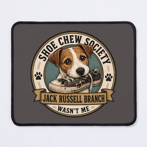 Item preview, Shoe Chew Society - Jack Russell Branch - Wasn't Me/Funny Jack Russell Badge Logo designed and sold by Halejo68.