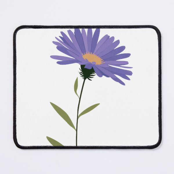 Item preview, SEPTEMBER BIRTH FLOWER ASTER ART designed and sold by MarkedArtPrints.