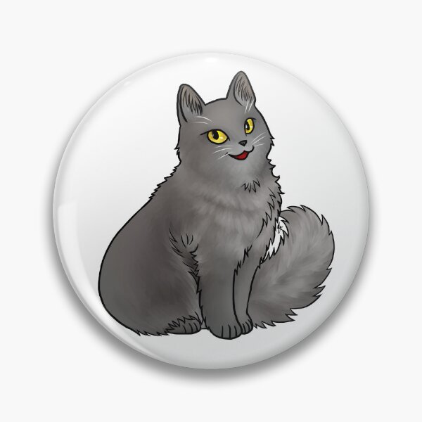 Item preview, Cat - Nebelung - Gold Eyes designed and sold by Jennifer Stolzer.