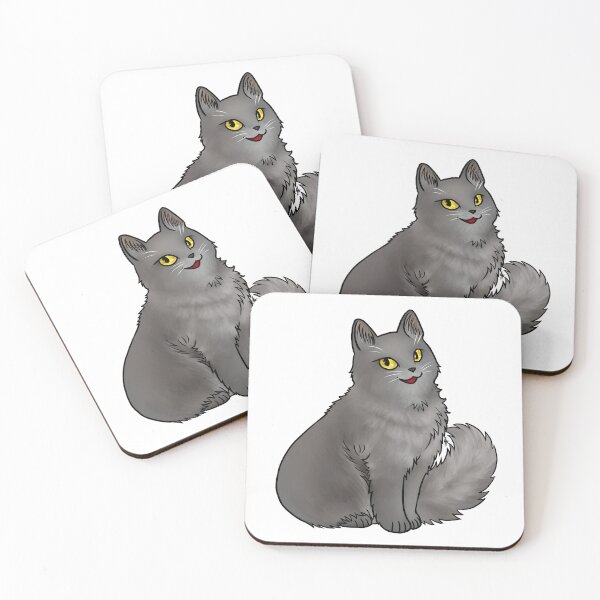 Item preview, Cat - Nebelung - Gold Eyes designed and sold by Jennifer Stolzer.