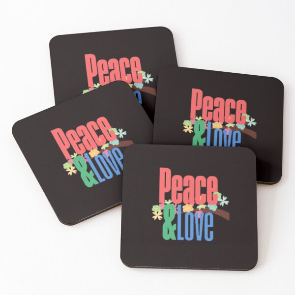 Item preview, Retro Peace and Love Floral Hippie Vibes Design designed and sold by Poutchy.
