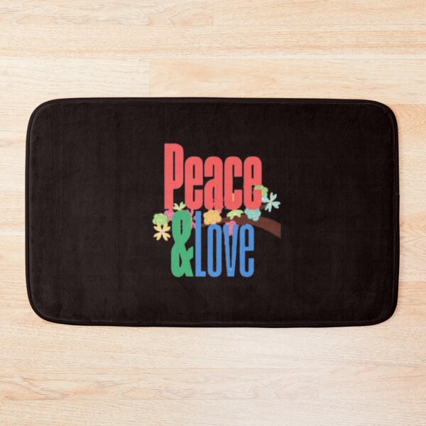 Item preview, Retro Peace and Love Floral Hippie Vibes Design designed and sold by Poutchy.