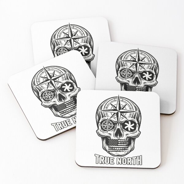 Item preview, True North Compass Skull Patriotic Adventure Graphic designed and sold by Tel A Pet.