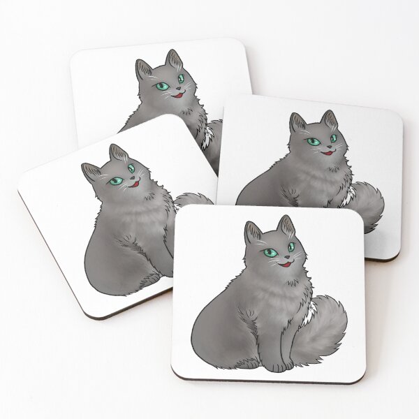 Item preview, Cat - Nebelung - Green Eyes designed and sold by Jennifer Stolzer.