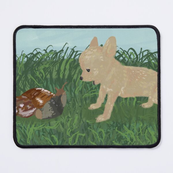Item preview, Puppy with snail designed and sold by inked1rodentia.