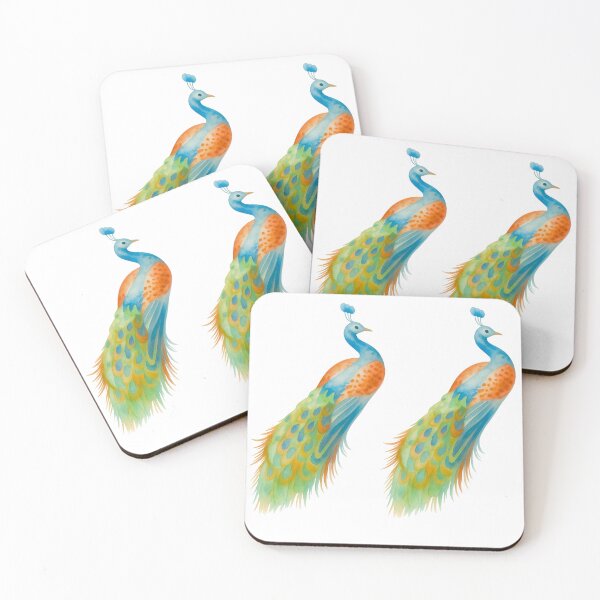 Item preview, Elegant Watercolor Peacock Sticker Pack Aesthetic Vintage Blue Bird Seamless Pattern designed and sold by Art IN Pack.