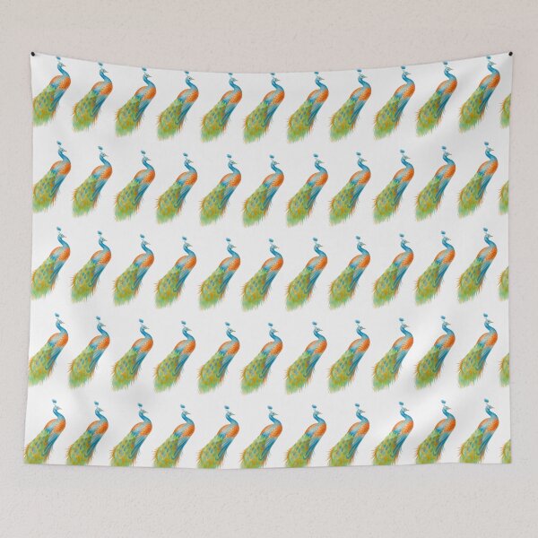 Item preview, Elegant Watercolor Peacock Sticker Pack Aesthetic Vintage Blue Bird Seamless Pattern designed and sold by Art IN Pack.