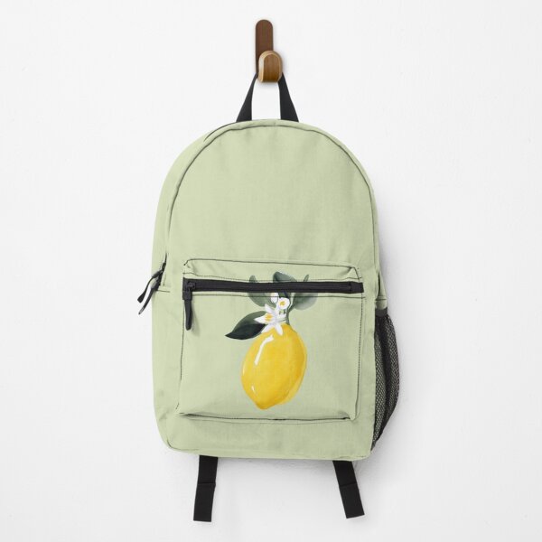 Item preview, Watercolor Lemon with Leaves and Blossom Twig – Mediterranean Citrus Art designed and sold by EmeraldeaArt.