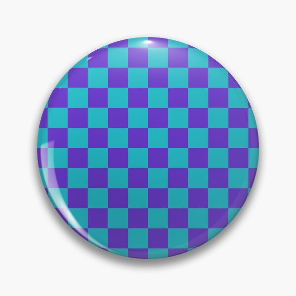 Item preview, Purple & turquoise checkered designed and sold by Mint + Midnight.